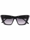 Alexander Mcqueen Cat Eye Sunglasses In Black