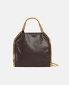 Stella Mccartney Falabella Mini Tote Bag In Chocolate Brown