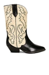 Isabel Marant Duerto Leather Cowboy Boots In Multi