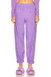 Moncler Elasticated-waistband Detail Trousers In Lavender