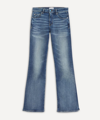 Ganni Blue Denim Wide Jeans In Mid Blue Vintage