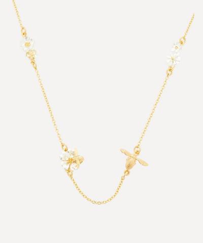 Alex Monroe 22ct Gold-plated Itsy Bee Garden Gathering Necklace