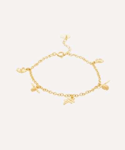 Alex Monroe 22ct Gold-plated Garden Gathering Charm Bracelet