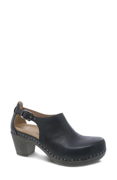 Dansko Sassy Cutout Clog In Black