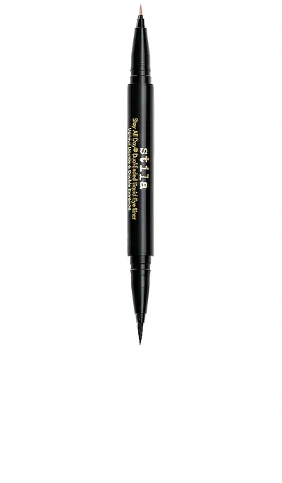 Stila Stay All Day Dual-ended Liquid Eye Liner In Kitten Kosmo,intense Black