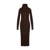 Bottega Veneta Hooded Ribbed Silk-blend Knitted Midi Dress In Fondant