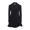 Jw Anderson Double-breasted Structured-hem Peacoat In Navy