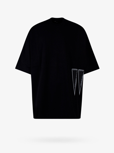 Drkshdw Black Cotton Crew Neck T-shirt