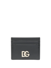 Dolce & Gabbana Logo-plaque Card Holder In Schwarz