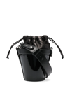 Maison Margiela Logo Bucket Bag In Schwarz