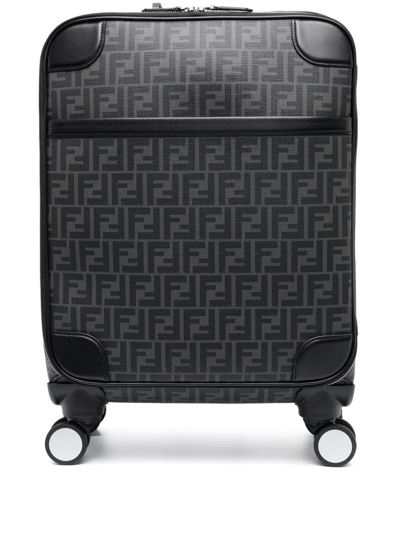 Fendi Ff-logo Suitcase In Schwarz