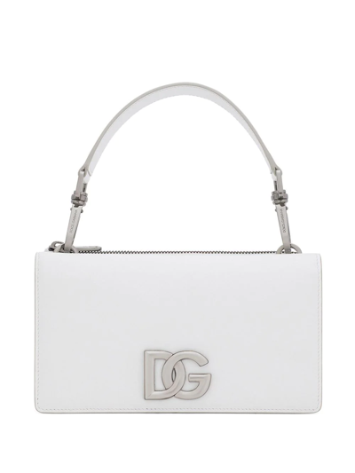 Dolce & Gabbana Dg Logo Mini Bag In White