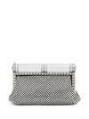 DOLCE & GABBANA RHINESTONE-EMBELLISHED SATIN CLUTCH BAG