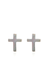 STOLEN GIRLFRIENDS CLUB STOLEN CROSS STERLING-SILVER EARRINGS