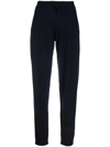 Lisa Yang Drawstring Tapered Cashmere Trousers In Blau