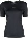 VERSACE LOGO-PRINT ROUND-NECK T-SHIRT