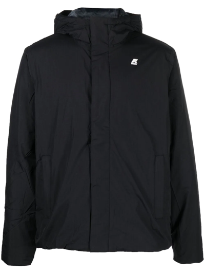 K-way Logo-detail Touch-strap Jacket In Schwarz