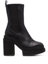 Paloma Barceló Melissa Iris Leather Platform Boots In Black