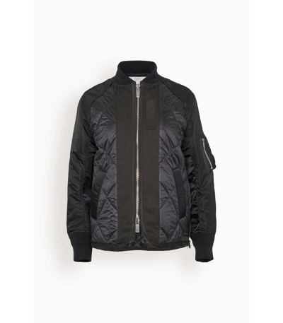 SALE❗️sacai nylon twill mix blouson Sacai - Nylon Twill MA-1 Blouson | HBX - Globally Curated