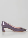 Roger Vivier Trompette Patent Leather Pumps In Violet