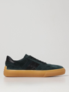Tod's Suede Sneakers In Green