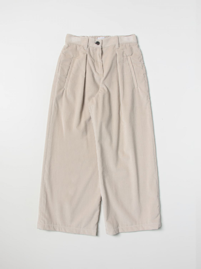 Brunello Cucinelli Kids Pants In Beige