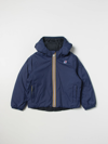 K-way Jacket  Kids In Gnawed Blue