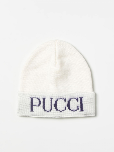 Emilio Pucci Girls' Hats Kids  In Ivory