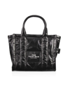 Marc Jacobs Women's The Shiny Crinkle Small Tote Bag In Black