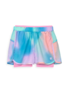 ROCKETS OF AWESOME LITTLE GIRL'S & GIRL'S ACTIVE DOUBLE SHORTS