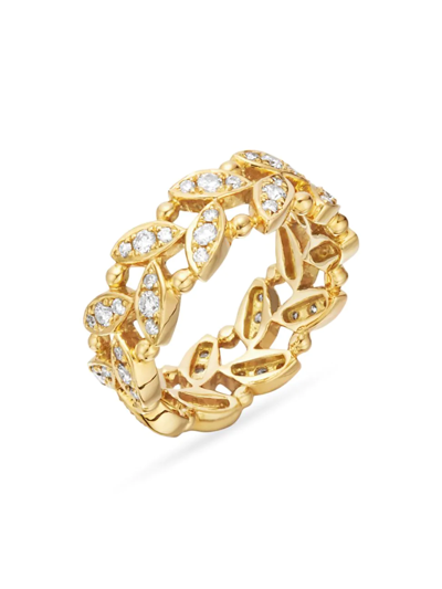 Temple St Clair Women's Foglia 18k Yellow Gold & Diamond Ring