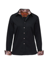 Robert Graham Priscilla Long-sleeve Button-front Shirt In Black