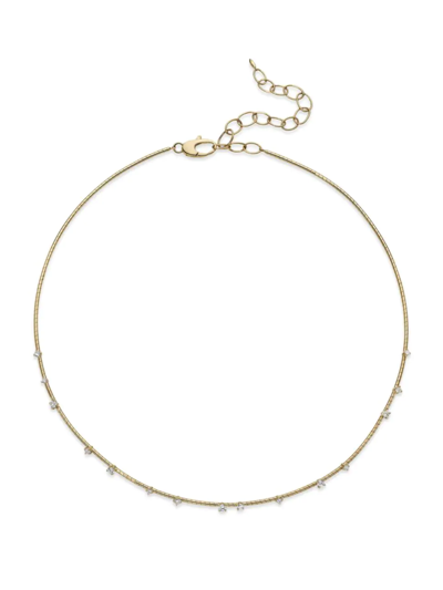 Mattia Cielo Women's Rugiada Diamanti 18k Yellow Gold, Titanium, & Diamond Necklace