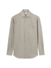 Loro Piana Andre Mi Ginestra Long-sleeve Shirt In Brown