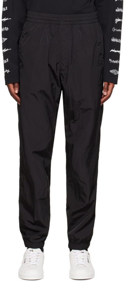 Givenchy Black Embroidered Lounge Pants In 001 Black