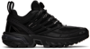 Salomon Acs Pro Advanced Rubber-trimmed Mesh Sneakers In Black/black/black