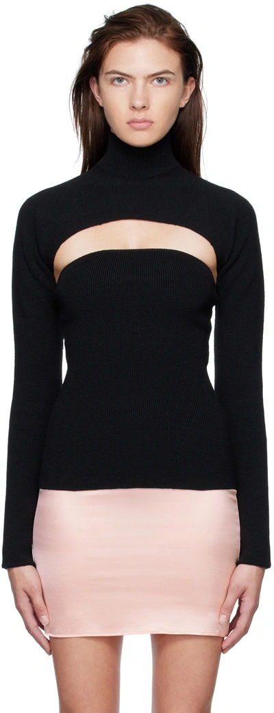 Tom Ford Black Two-piece Turtleneck In Lb999 Black