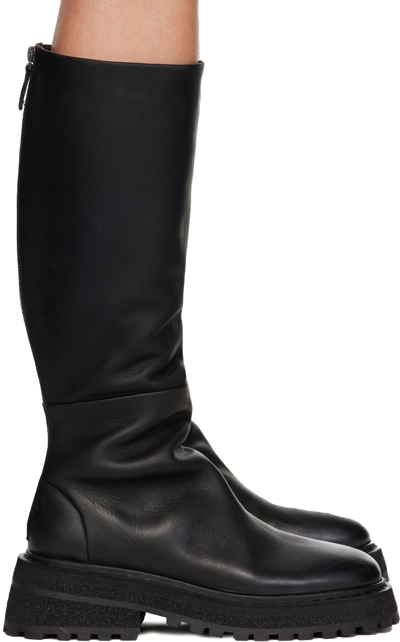 Marsèll Black Carro Boots In 666 Black