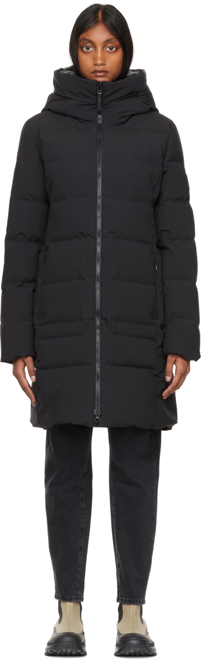 Kanuk Black Down Marilia Jacket In 1190 Jet Black