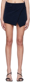 JACQUEMUS NAVY 'LA JUPE BAGNU' MINISKIRT