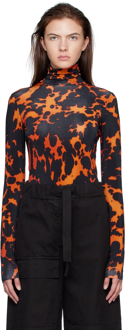 Dries van noten printed turtleneck discount