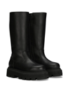 Dolce & Gabbana Chunky-sole Leather Boots In Black