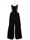 Rossignol Logo-print Button-front Dungarees In Black