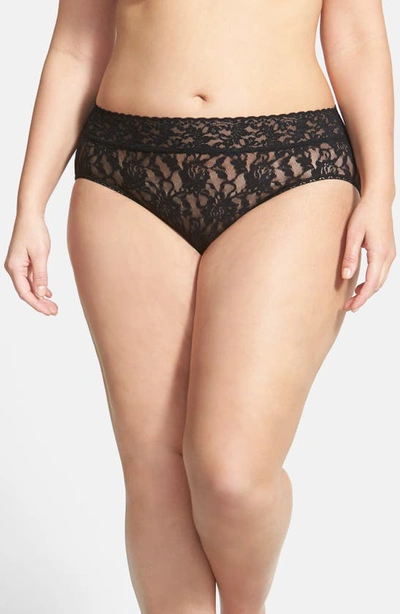 Hanky Panky French Briefs In Black/ Gold