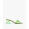 Gianvito Rossi Woman Sandals Lime Green Size 5.5 Thermoplastic Polyurethane In Lime