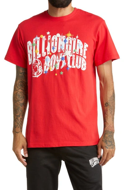 Billionaire Boys Club Arch Burst Cotton Graphic Tee In Red