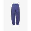 Aries Temple Brand-print Cotton-jersey Jogging Bottoms In Navy