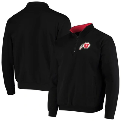 Colosseum Men's Black Utah Utes Tortugas Logo Quarter-zip Jacket