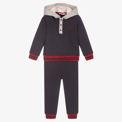 Patachou Kids' Boys Blue Cotton Tracksuit