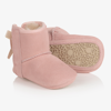 UGG BABY GIRLS PINK SUEDE BOOTS